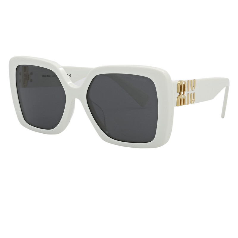 Miu Miu Women\'s Gray Square Sunglasses Miu Miu Dark Gray Square Ladies Sunglasses MU 10YS 1425S0 56  main image 3