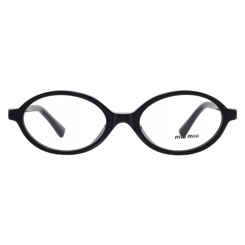 Miu Miu Demo Oval Ladies Eyeglasses MU 01XV 1AB1O1 50