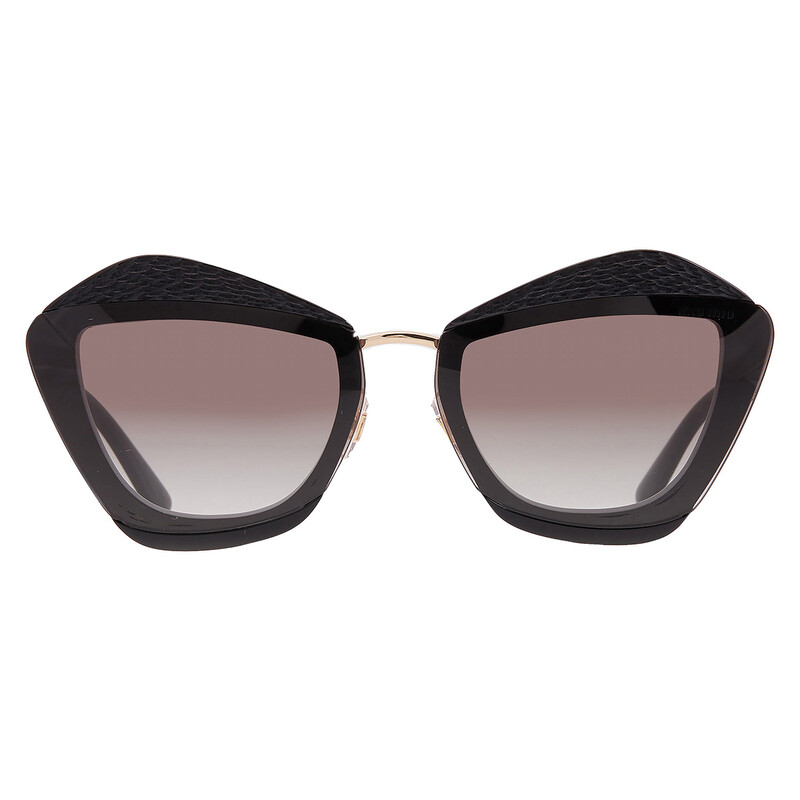 Miu Miu Gray Gradient Butterfly Ladies Sunglasses 0MU 01XS