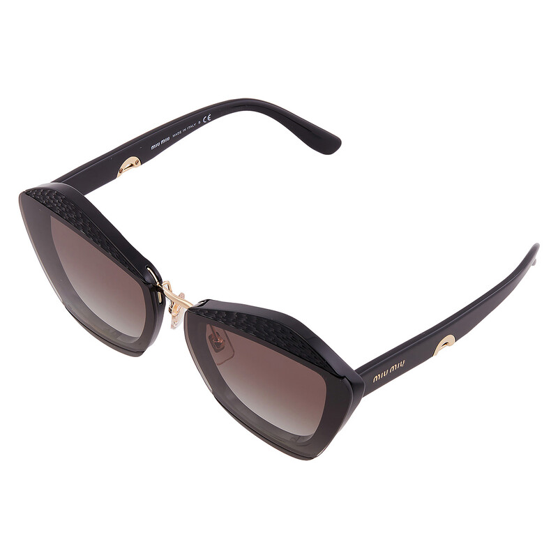 Miu Miu Gray Gradient Butterfly Ladies Sunglasses 0MU 01XS