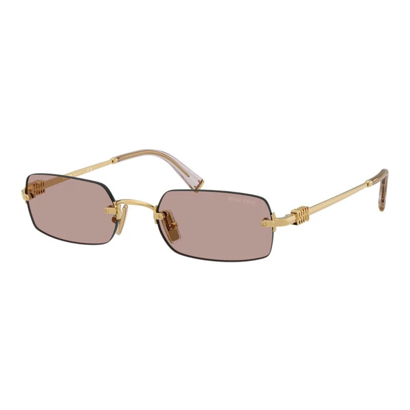 Miu Miu LIght Purple Brown Rectangular Ladies Sunglasses MU  display picture 1