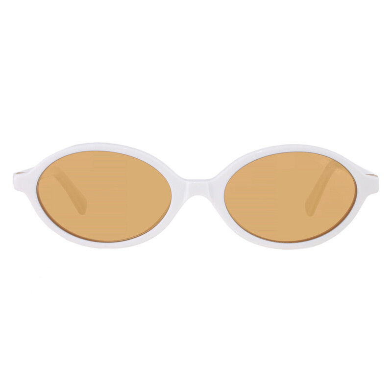 Miu Miu Orange Mirror Oval Ladies Sunglasses MU 04ZS 14240D 50