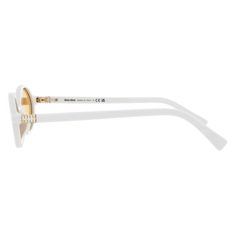Miu Miu Orange Mirror Oval Ladies Sunglasses MU 04ZS 14240D 50