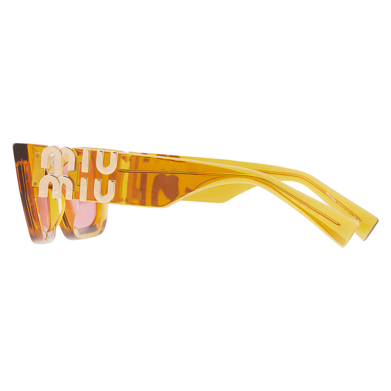 Miu Miu Pink Cat Eye Ladies Sunglasses MU 09WS 12T1D0 53
