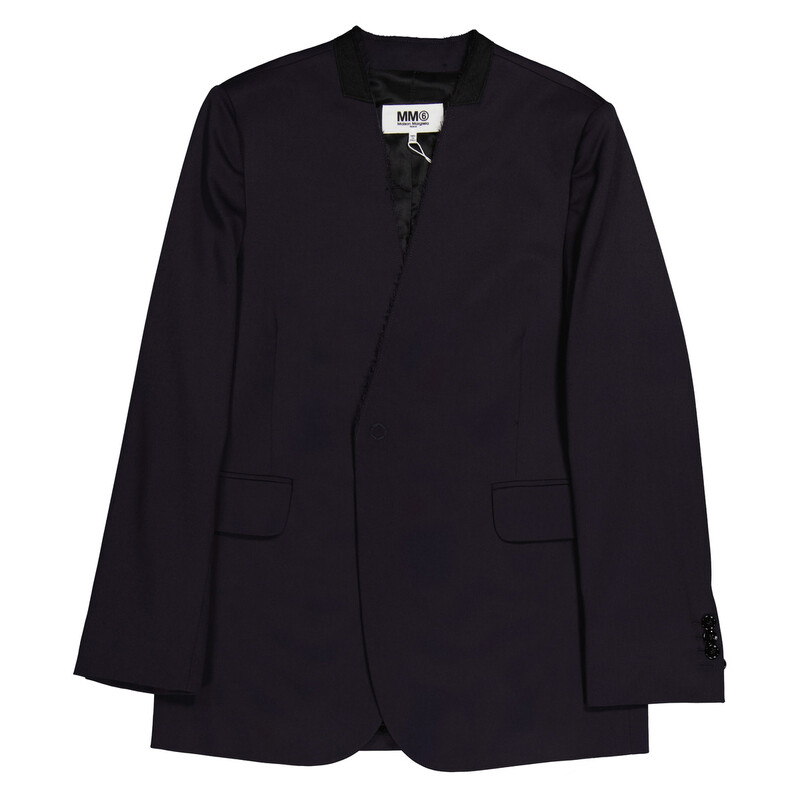 MM6 Maison Margiela Collarless Jacket, Brand Size 40 (US Size 6