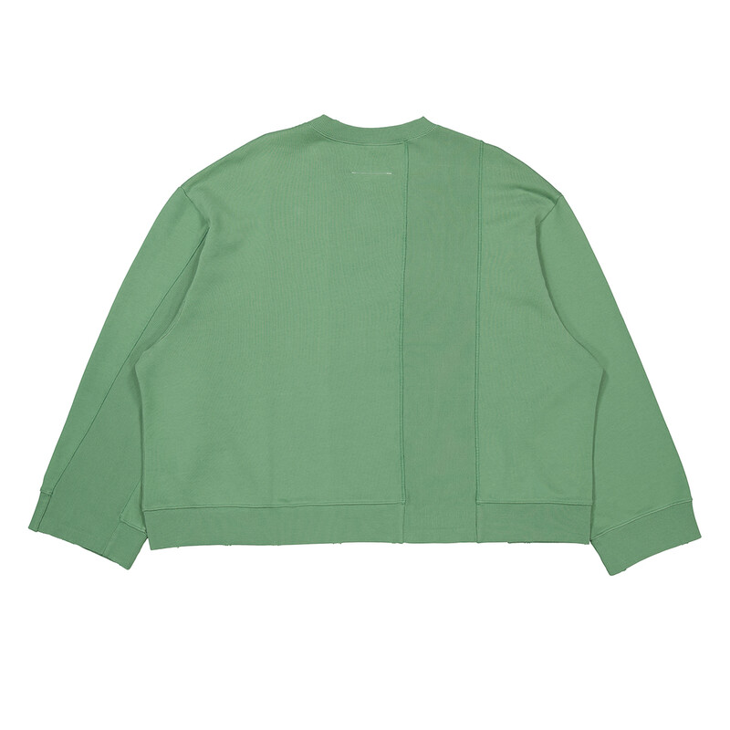 MM6 Maison Margiela Ladies Clover Band Logo Print Sweatshirt, Size