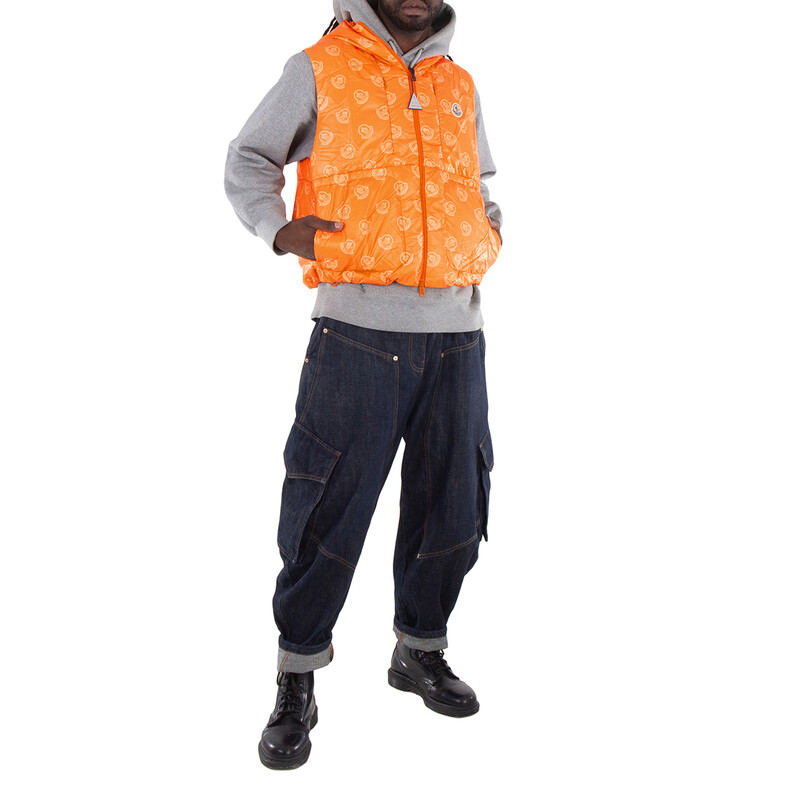Moncler Alkarab Logo-Patch Vest, Brand Size 4 (X-Large