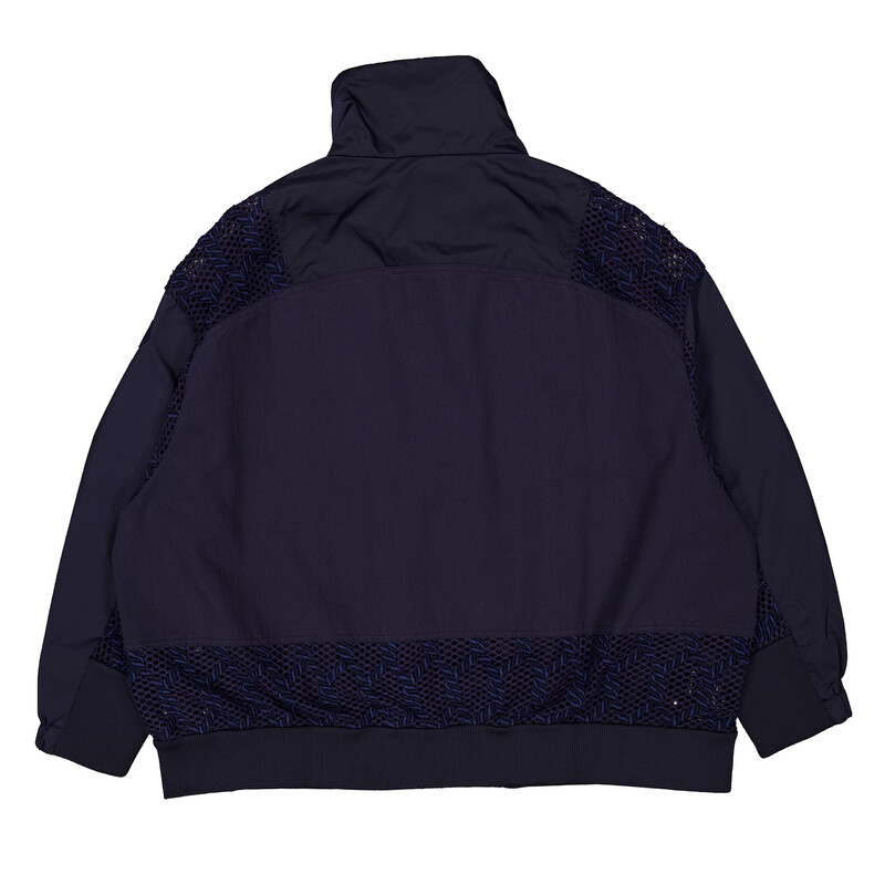 Moncler Blue Loup Bomber Jacket, Brand Size 2 (Medium