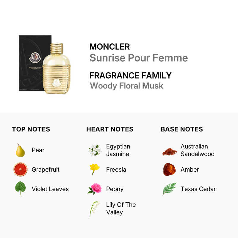 Moncler Ladies Sunrise Pour Femme EDP Spray 3.4 oz Fragrances