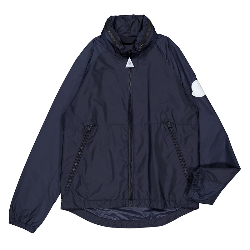 Moncler Men's Blue Octano Windbreaker, Brand Size 4 (X-Large