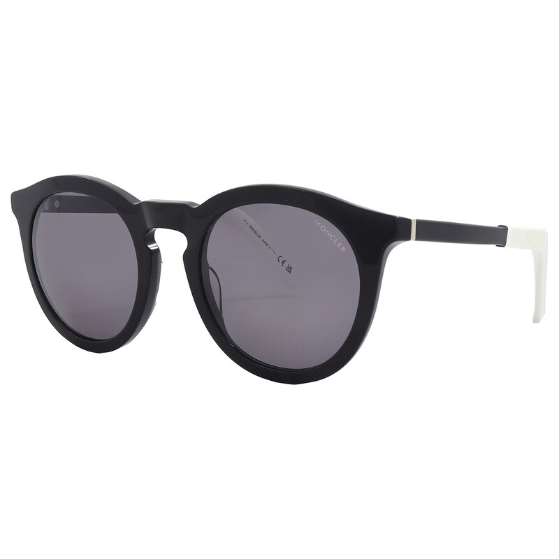 Moncler Odeonn Polarized Smoke Round Unisex Sunglasses ML0291 01D