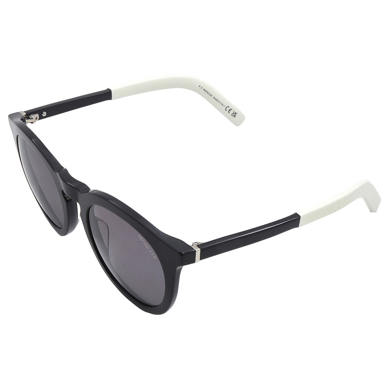 Moncler Odeonn Polarized Smoke Round Unisex Sunglasses ML0291 01D