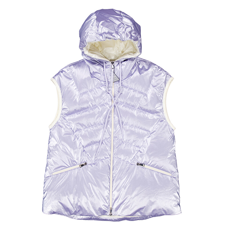 Moncler Petetoz Hooded Down Vest, Brand Size 2 (Medium