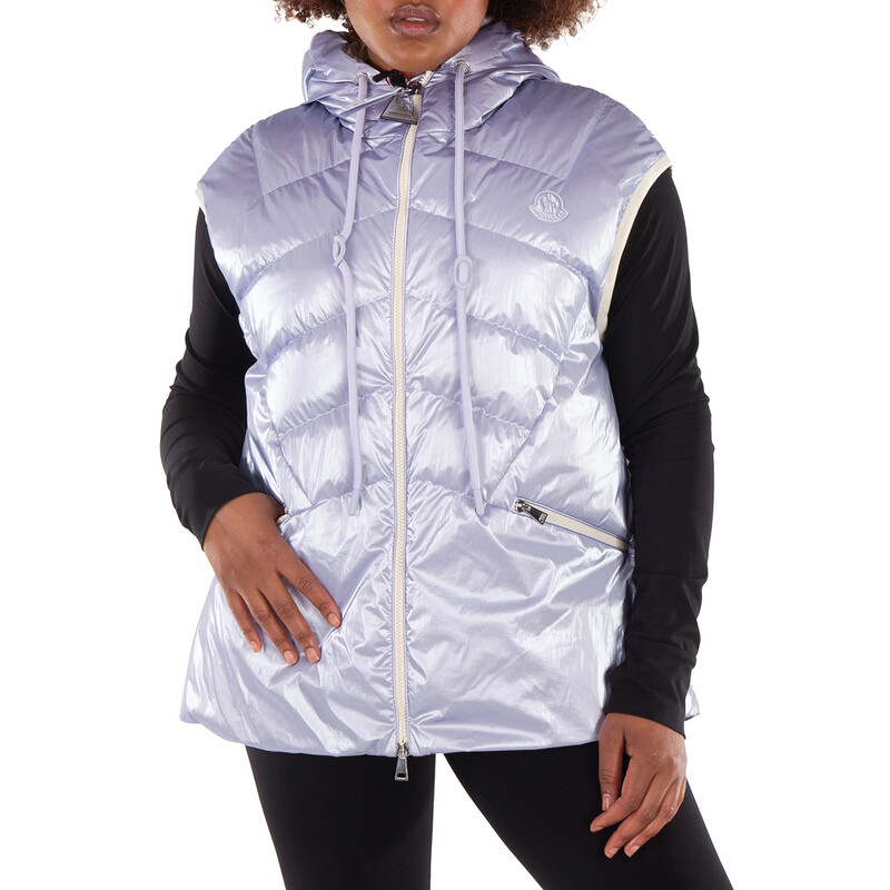 Moncler Petetoz Hooded Down Vest, Brand Size 2 (Medium