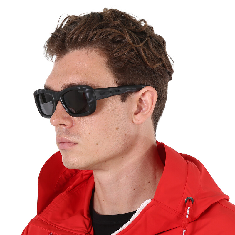 Moncler Salehe Bembury Dark Grey Rectangular Unisex Sunglasses