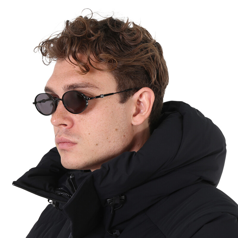 Moncler Tatou Smoke Oval Unisex Sunglasses ML0224 01A 52
