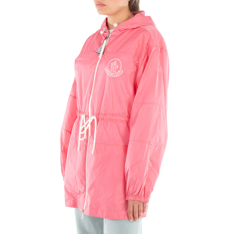 【❣️お値下げ】MONCLERピンクの透けるパーカー・ブルゾン　サイズ「0」 Moncler Veirade Hooded Parka, Brand Size 4 (X-Large) I10931A00123