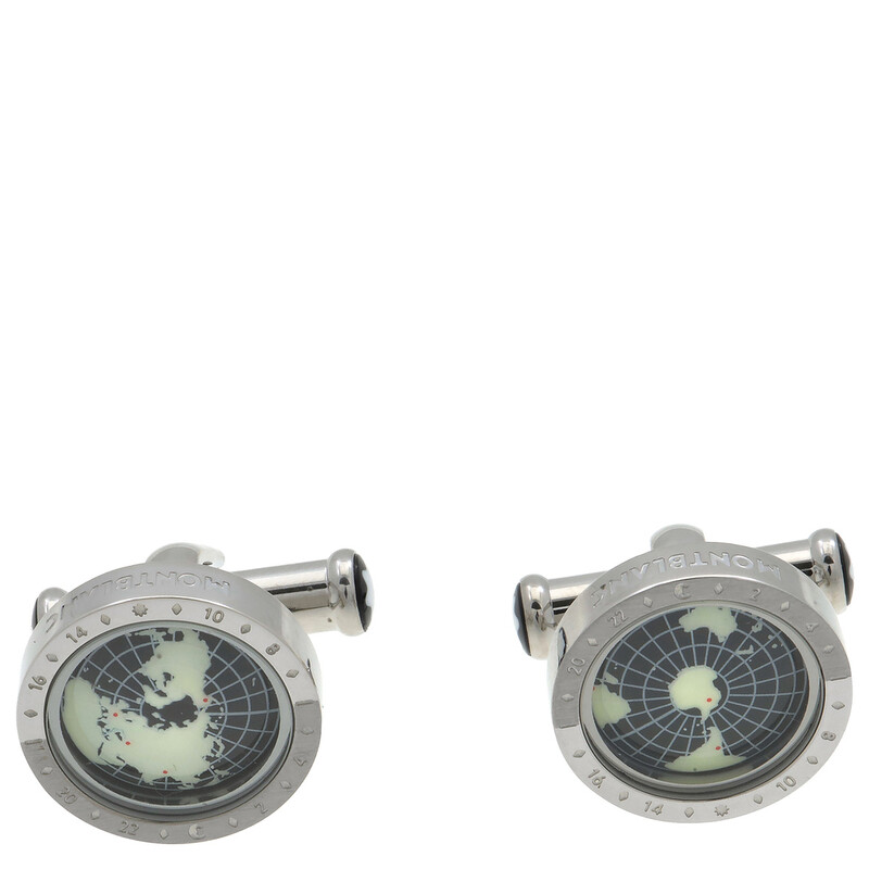 Montblanc 1858 Geosphere Cufflinks 126164 4062037008288 - Jewelry