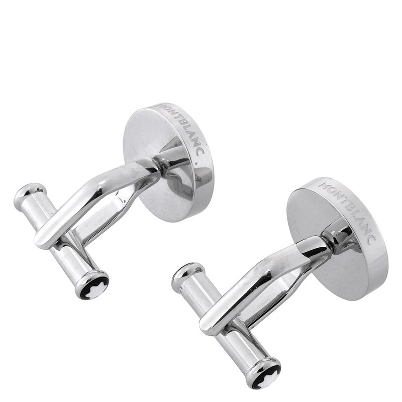 Montblanc 1858 Geosphere Stainless Steel Cufflinks 126165
