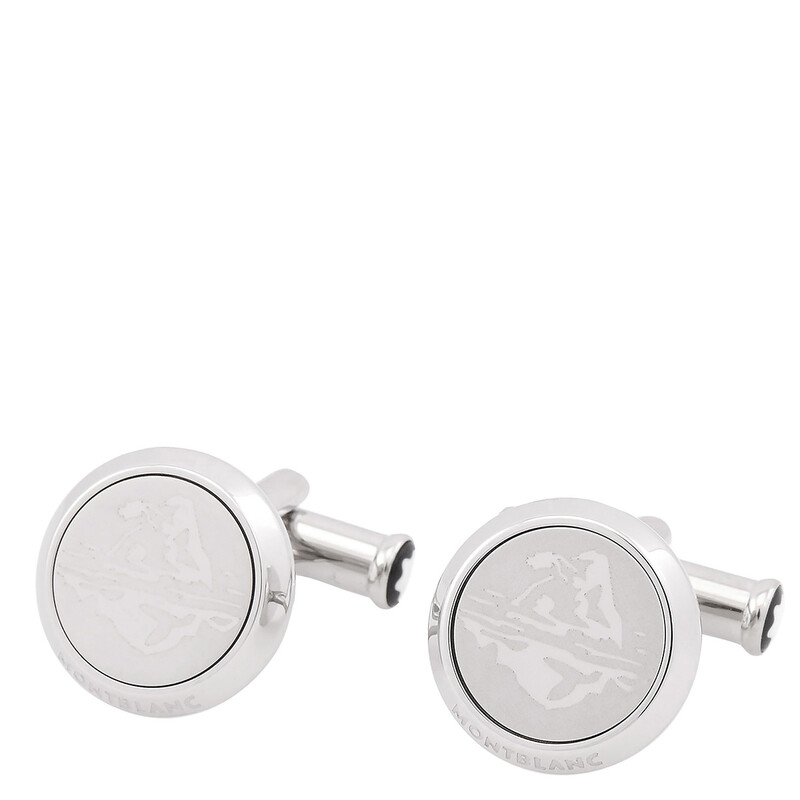 Montblanc 1858 Ice Sea Cufflinks 129508 4062037076041 - Jewelry