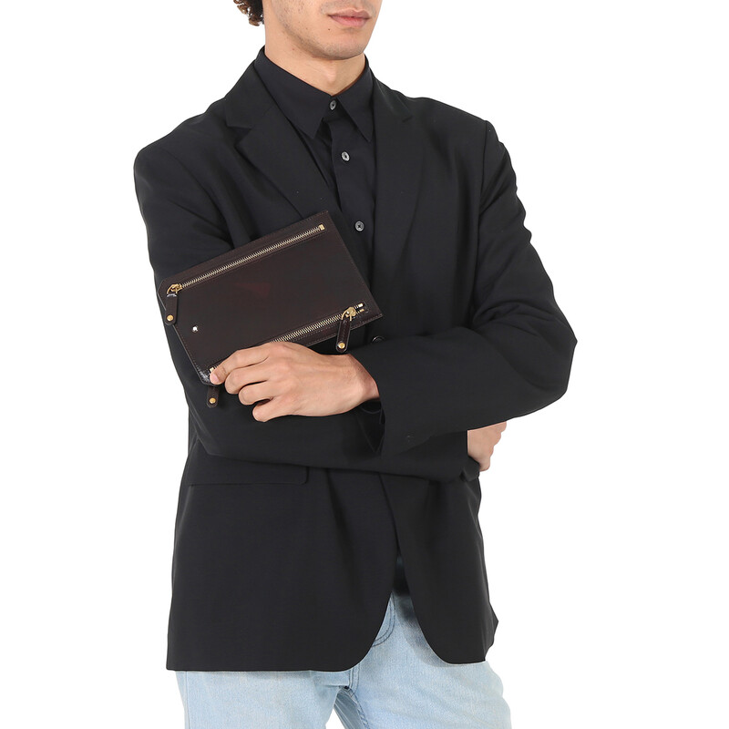Montblanc 1926 Heritage Multicurrency Pouch- Dark Brown 116837