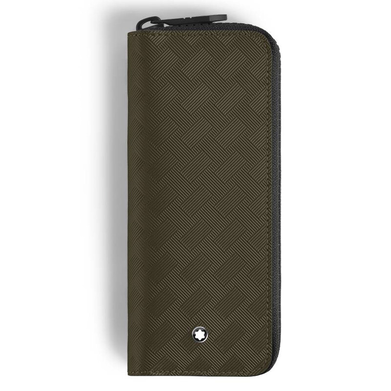 Montblanc 2-Pen Pouch with Zip in Extreme Leather 221458