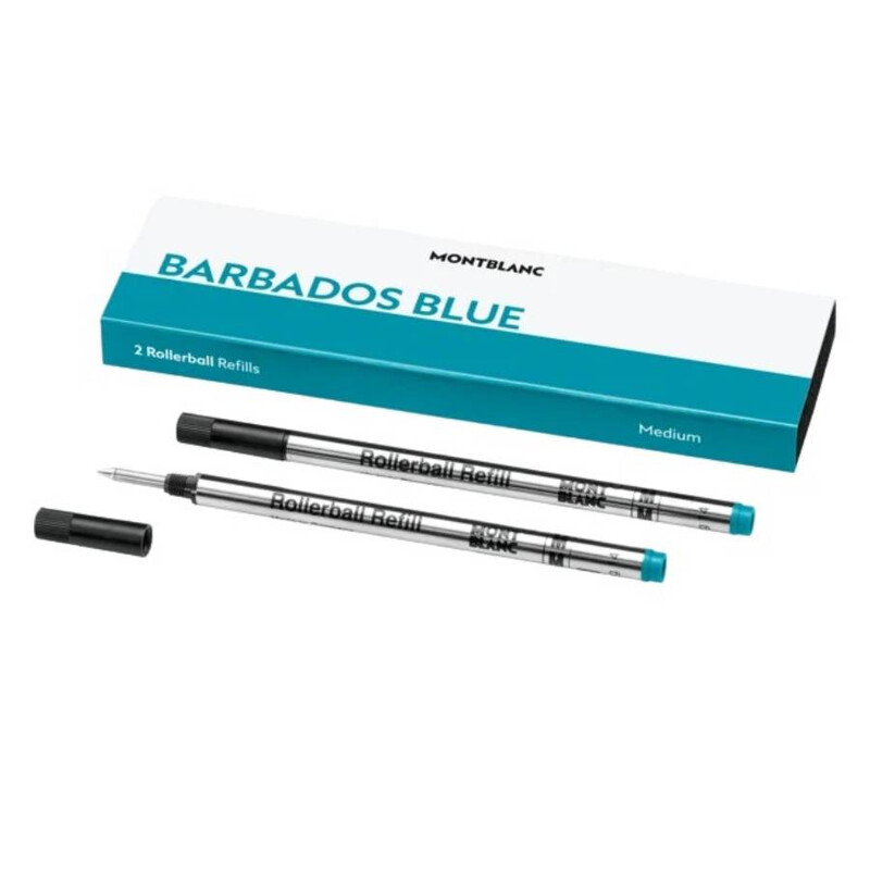 Montblanc Barbados Blue 2 Rollerball Refills - Medium 128237 ...