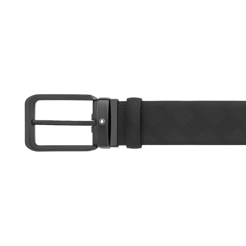 MONT BLANC ベルト 黒 Montblanc Black 35 mm Reversible Leather Belt 130587 4062037095325