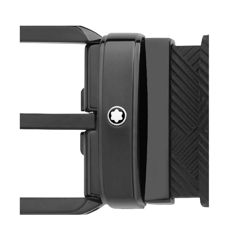 Montblanc Black 35 mm Reversible Leather Belt 130587 4062037095325