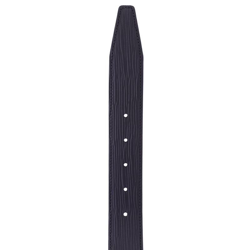 Montblanc Black 35 mm Textured Leather Belt 131171 4062037111292