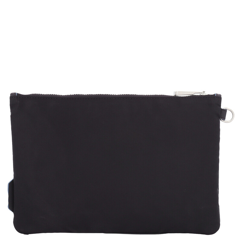 Montblanc Black Blue Nylon Spirit Medium Pouch 128734