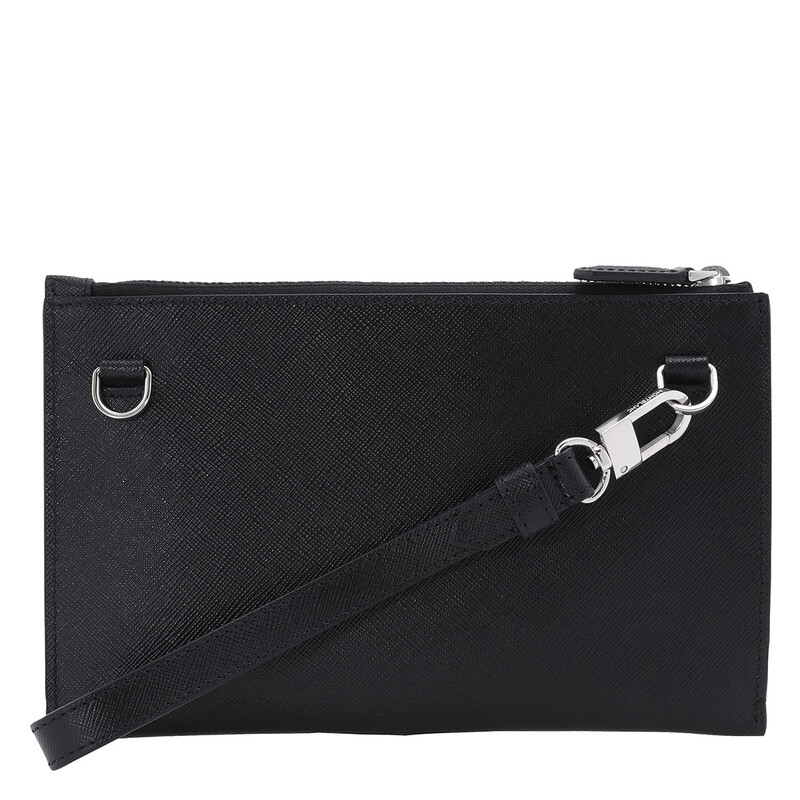 Montblanc Black Calfskin Leather Sartorial Small Pouch 128572