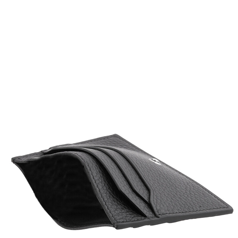 Montblanc Black Grain Leather 6cc Card Holder 199441 4062037841571