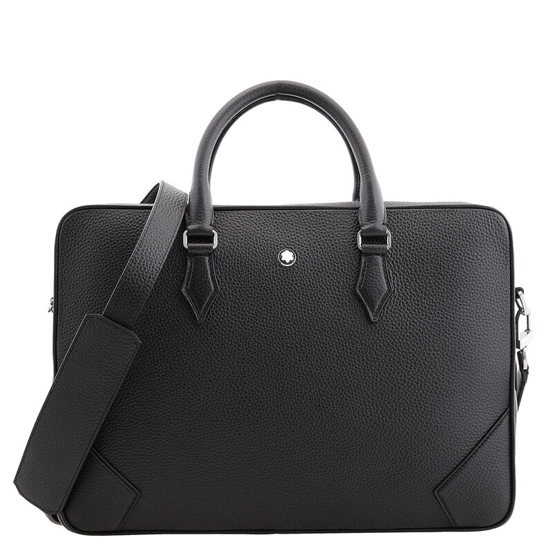 Montblanc Black Grain Leather Document Case 199437 4062037841281