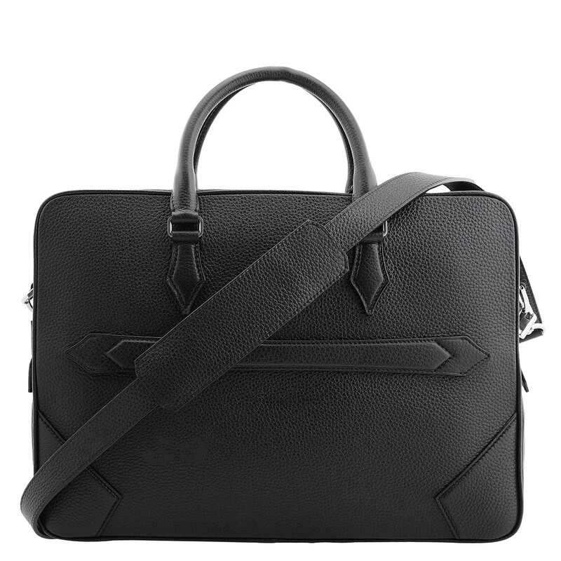 Montblanc Black Grain Leather Document Case 199437 4062037841281