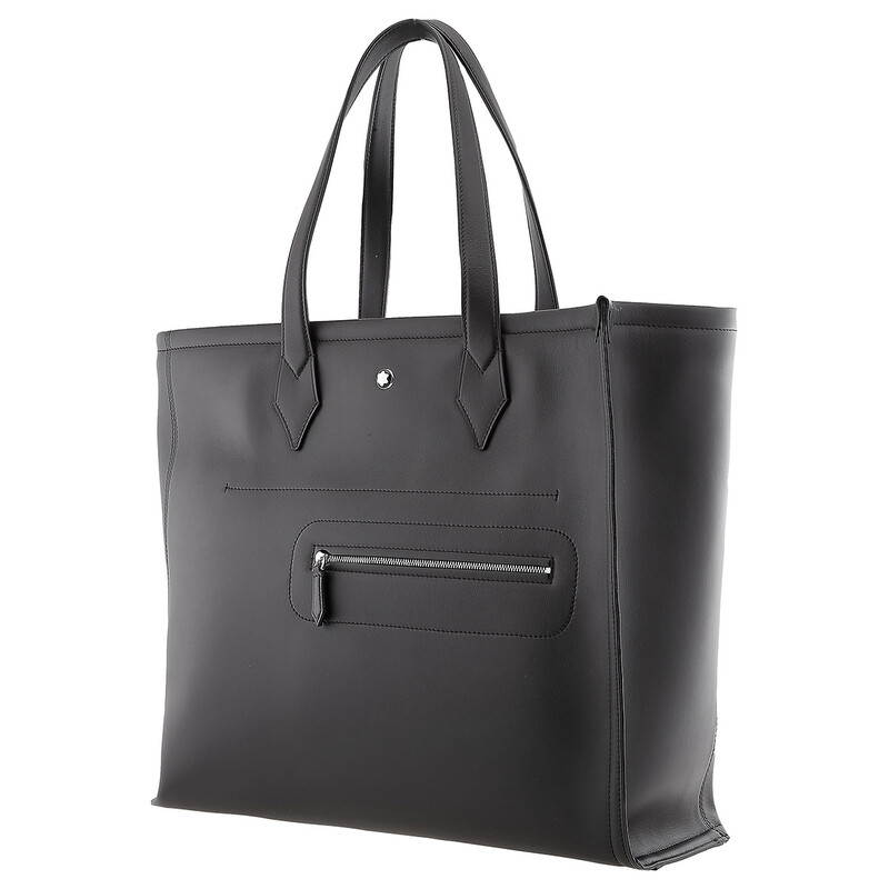 Montblanc Black Meisterstuck Selection Soft Leather Tote MB130045