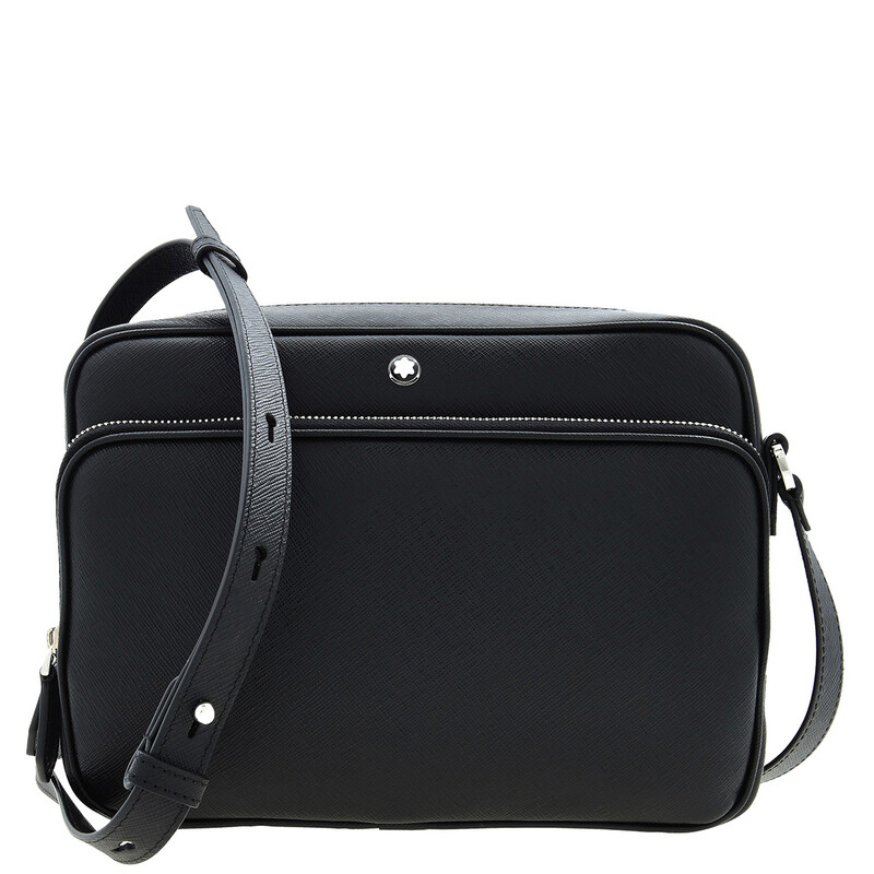 MONTBLANC ブラック ビジネスバッグ MONTBLANC MEISTERSTUCK TEXTURED LEATHER BUSINESS バッグ (Montblanc