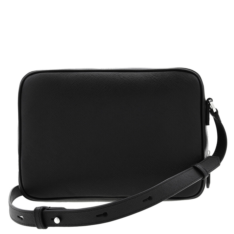 Montblanc Black Sartorial Leather Messenger Bag 198127