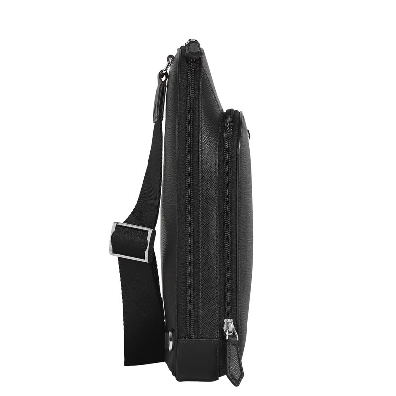 Montblanc Black Sartorial Leather Sling Bag 199368 4062037840222