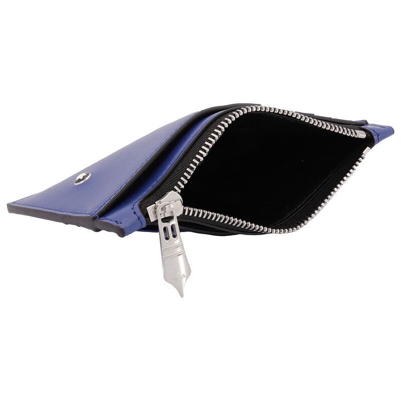 Montblanc Blue Leather Meisterstuck Pocket Holder 8CC 129687