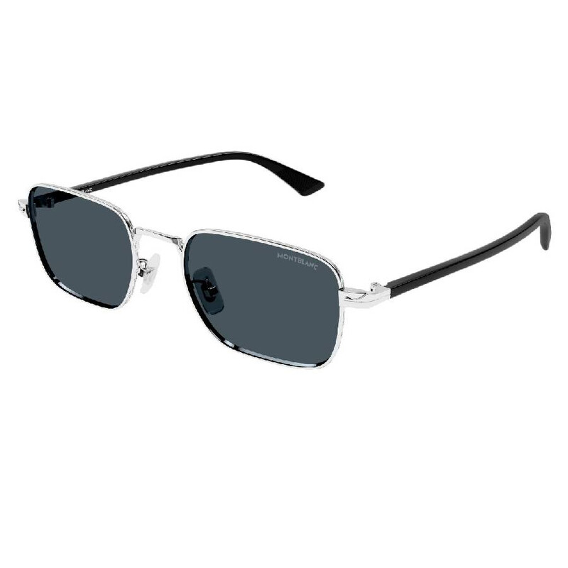 Montblanc Blue Rectangular Men's Sunglasses MB0339S 003 53