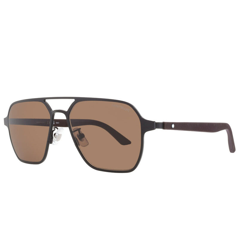 Montblanc Brown Navigator Men's Sunglasses MB0360S 002 56