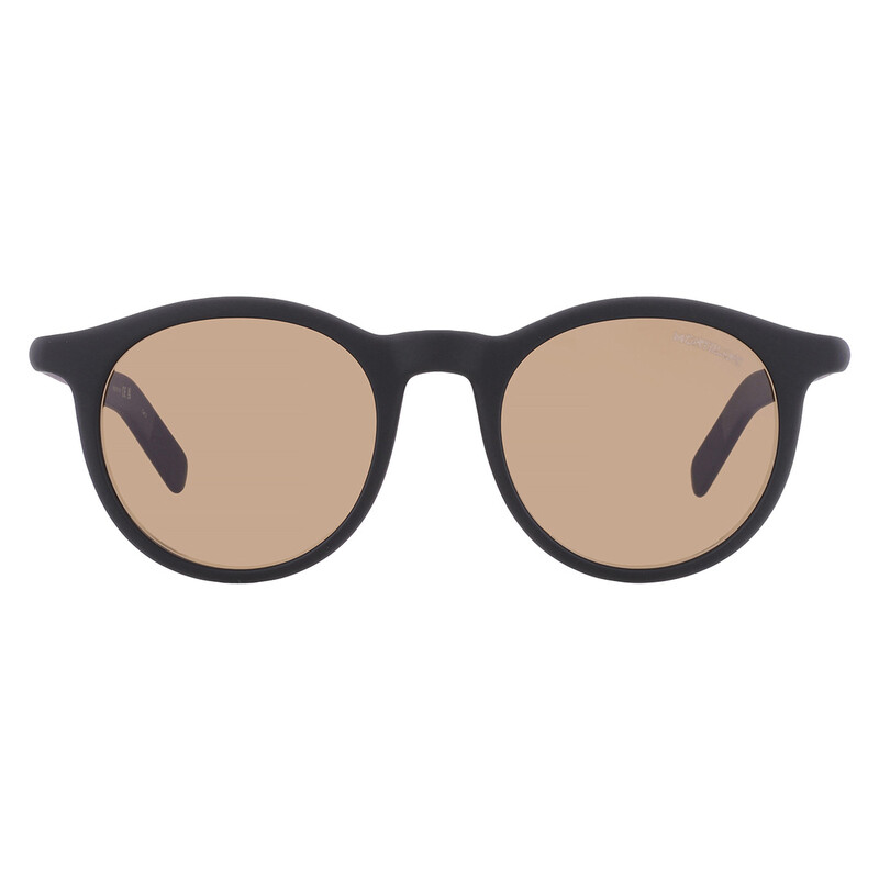 Montblanc Brown Oversized Men's Sunglasses MB0353S 006 49