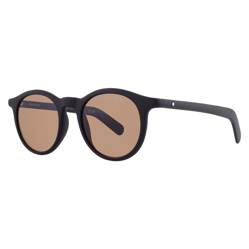 Montblanc Brown Oversized Men's Sunglasses MB0353S 006 49