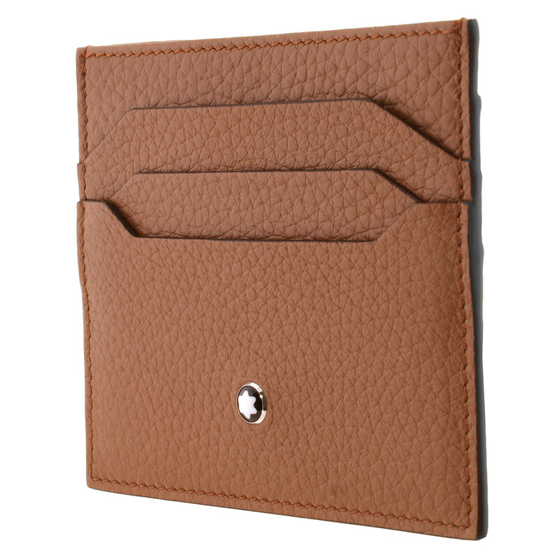 Montblanc Caramel Grain Leather Card Holder 198368 4062037802978