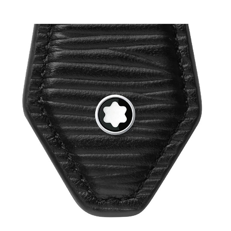 Montblanc Diamond Shaped Leather Keychain 130932 4062037108100