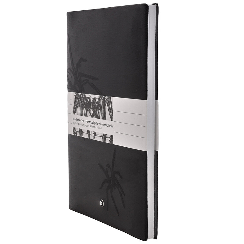 モンブランNotebook #146, slim 黒 未開封 Montblanc Fine Stationery Spider Motif #146 Heritage Notebook