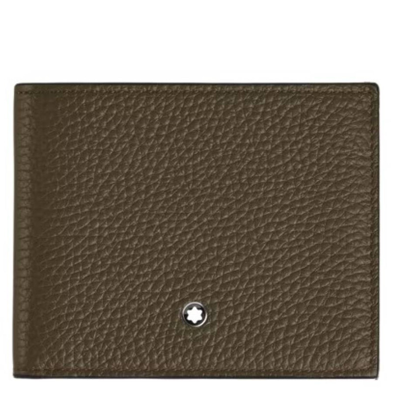 Montblanc Grain Leather 4cc Wallet With Coin Case 220216