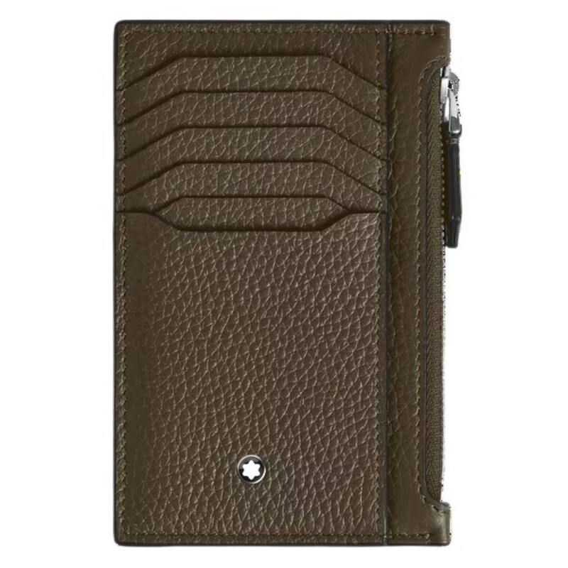 Montblanc Grain Leather 8cc Zip Card Holder 220222 4069153001773