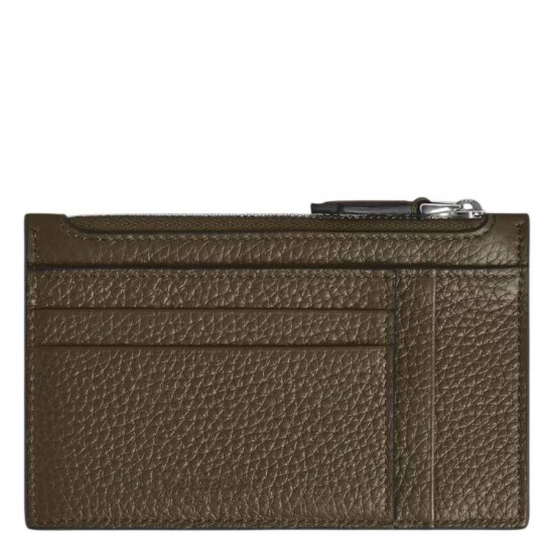 Montblanc Grain Leather 8cc Zip Card Holder 220222 4069153001773